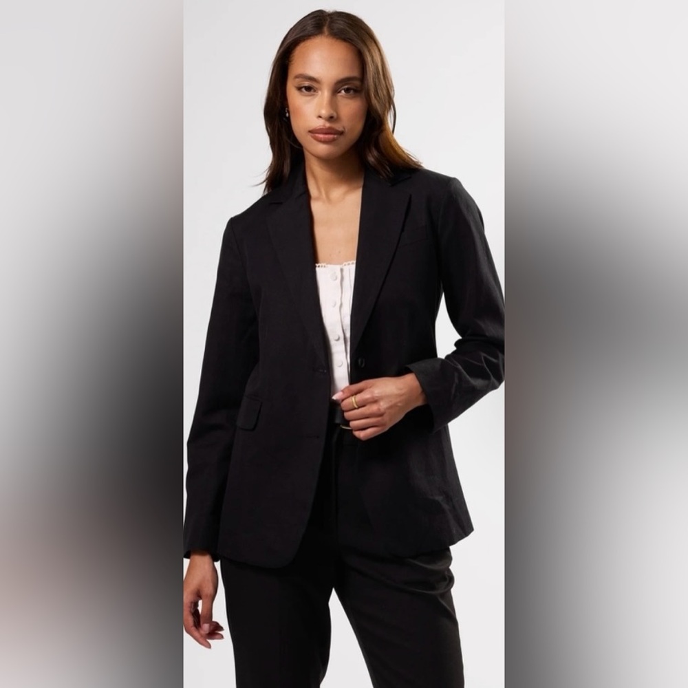 AMOUR VERT NWT slim tobie blazer -black -XS